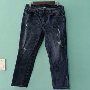 Jennifer Lopez Distressed Slim Boyfriend Jeans size 6
